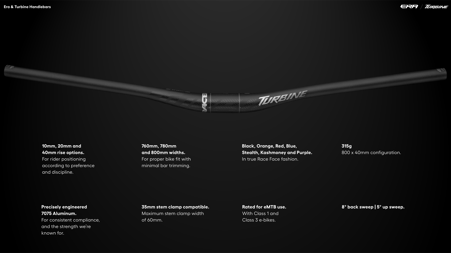 Era & Turbine Handlebars Counter Arm Pump Your Size and Rise